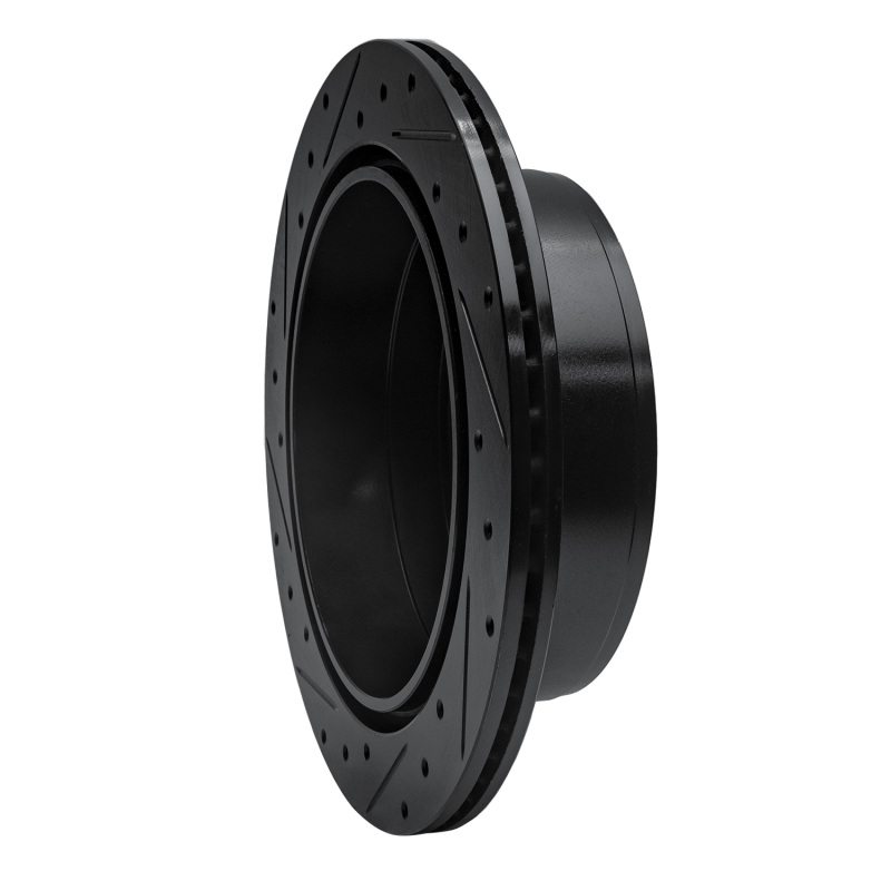 Ford F-150 Brake Rotor (1) - Rear Right - R1 Concepts - Drilled & Slotted - Black - `04-`11